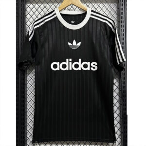 2025 AD Casual Black Fans Training shirts (三叶草)