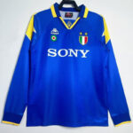 1995-1996 JUV Away Blue Retro Long Sleeve Soccer Jersey (长袖)