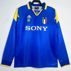 1995-1996 JUV Away Blue Retro Long Sleeve Soccer Jersey (长袖)