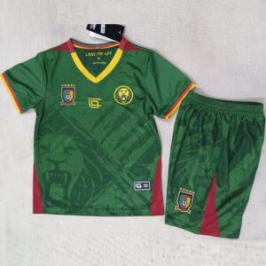 25-26 Cameroon Home Kids Soccer Jersey