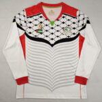 2016-2017 Palestina FC White Long Sleeve Retro Soccer Jersey (长袖)