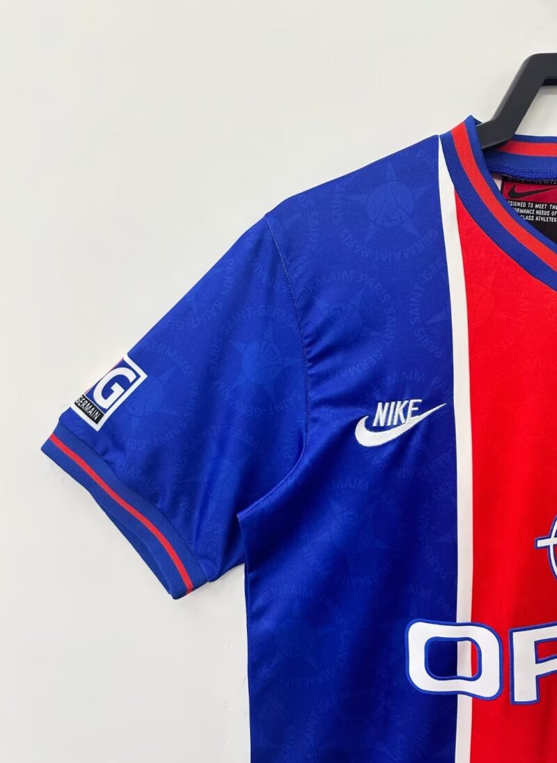 1995-1996 PSG Paris Home Retro Soccer Jersey - Image 5