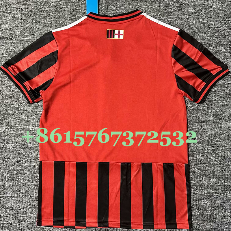 24-25 ACM Red Black Special Retro Edition Fans Soccer Jersey - Image 5