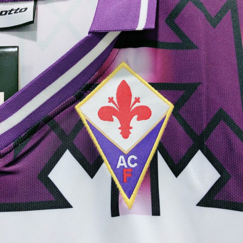 1992-1993 Fiorentina Away Retro Soccer Jersey - Image 6