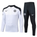 25-26 CHE White Half Pull Tracksuit #B2576(半拉链)