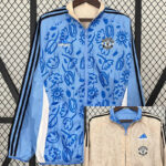 24-25 Man Utd Blue & khaki Double Sided Windbreaker (双面风衣)