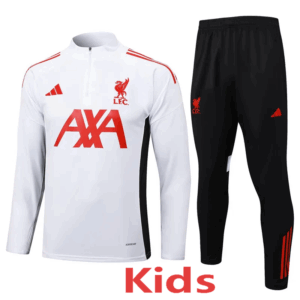 25-26 LIV White Kids Half Pull Tracksuit #E2545(童装)(半拉链)