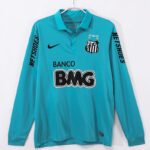 2012-2013 Santos FC Blue Long Sleeve Retro Soccer Jersey (长袖)