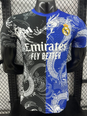 25-26 RMA  Black Blue Special Edition Player Version Training Shirts (龙纹)
