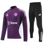 25-26 Man Utd Purple Half Pull Tracksuit (半拉链)