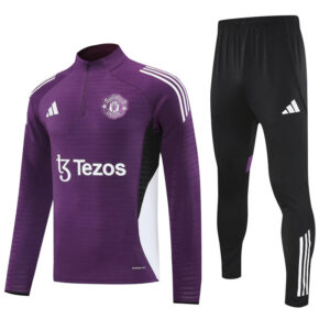 25-26 Man Utd Purple Half Pull Tracksuit (半拉链)